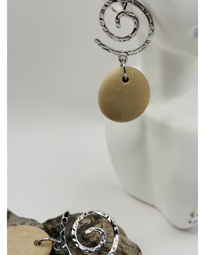 PENDIENTES DE PIEDRAS DEL MAR