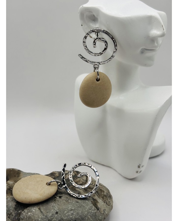 PENDIENTES DE PIEDRAS DEL MAR