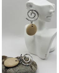 PENDIENTES DE PIEDRAS DEL MAR