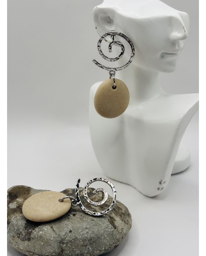 PENDIENTES DE PIEDRAS DEL MAR