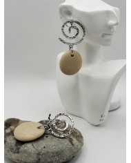 PENDIENTES DE PIEDRAS DEL MAR