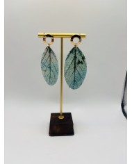 PENDIENTES ARTESANOS DE HOJA NATURAL ESQUELETIZADA