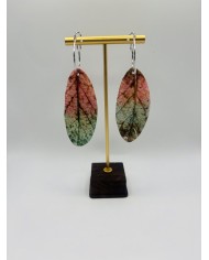 PENDIENTES ARTESANOS DE HOJA NATURAL
