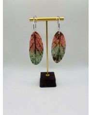 PENDIENTES ARTESANOS DE HOJA NATURAL