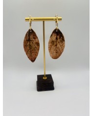 PENDIENTES ARTESANOS DE HOJA NATURAL
