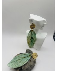 PENDIENTES ARTESANOS DE HOJA NATURAL
