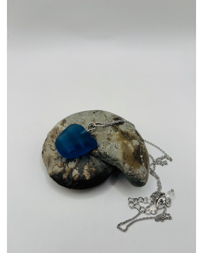 COLLAR ARTESANO DE CRISTAL MARINO