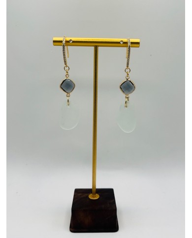 PENDIENTES ARTESANOS DE CRISTAL MARINO1
