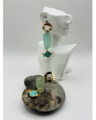 PENDIENTES ARTESANOS DE CRISTAL MARINO0