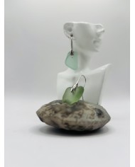 PENDIENTES ARTESANOS DE CRISTAL MARINO