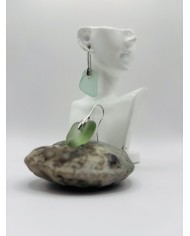 PENDIENTES ARTESANOS DE CRISTAL MARINO