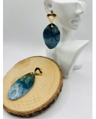 PENDIENTES ARTESANOS DE HOJA NATURAL ESQUELETIZADA