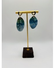 PENDIENTES ARTESANOS DE HOJA NATURAL ESQUELETIZADA