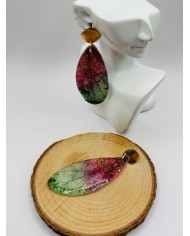 PENDIENTES ARTESANOS DE HOJA NATURAL