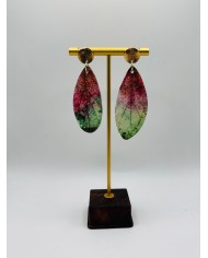 PENDIENTES ARTESANOS DE HOJA NATURAL