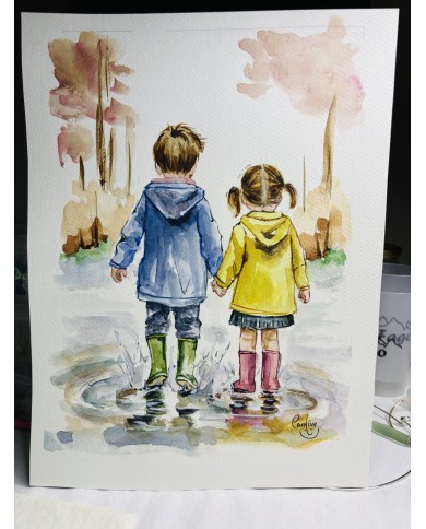 ILUSTRACIÓN PINTADA CON ACUARELA Y ALMA