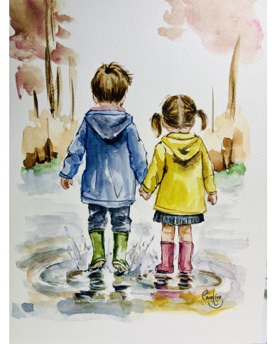 ILUSTRACIÓN PINTADA CON ACUARELA Y ALMA
