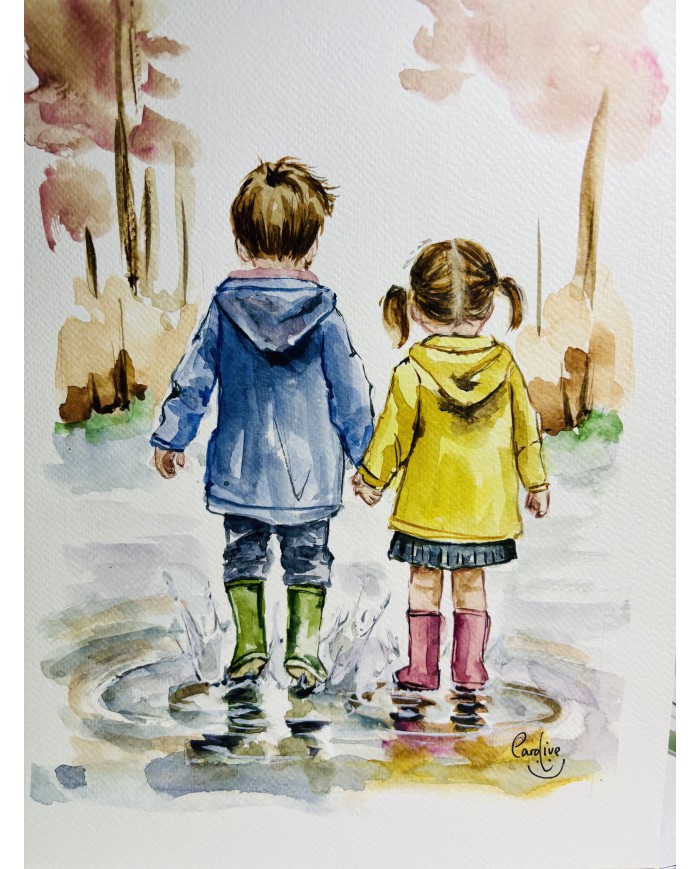 ILUSTRACIÓN PINTADA CON ACUARELA Y ALMA