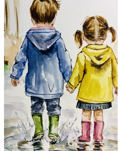ILUSTRACIÓN PINTADA CON ACUARELA Y ALMA