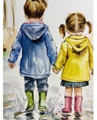 ILUSTRACIÓN PINTADA CON ACUARELA Y ALMA