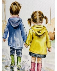 ILUSTRACIÓN PINTADA CON ACUARELA Y ALMA