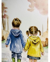 ILUSTRACIÓN PINTADA CON ACUARELA Y ALMA