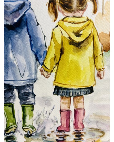 ILUSTRACIÓN PINTADA CON ACUARELA Y ALMA
