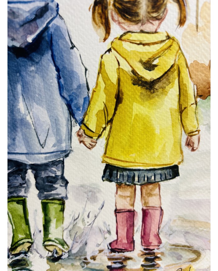 ILUSTRACIÓN PINTADA CON ACUARELA Y ALMA