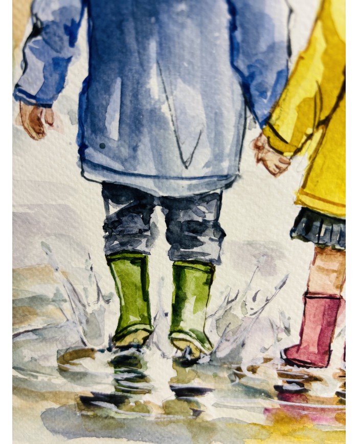 ILUSTRACIÓN PINTADA CON ACUARELA Y ALMA
