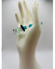 PULSERA DE CRISTAL MARINO ARTESANA