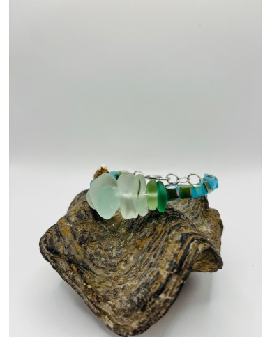 PULSERA ARTESANA DE CRISTAK MARINO