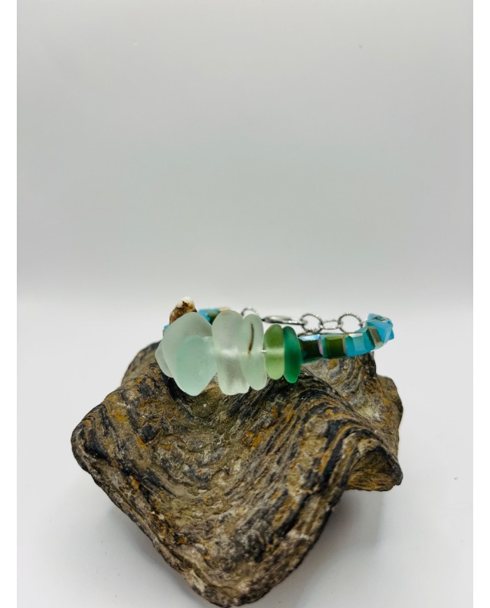 PULSERA ARTESANA DE CRISTAK MARINO