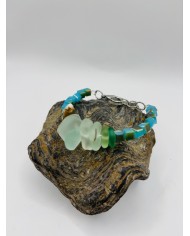 PULSERA ARTESANA DE CRISTAK MARINO
