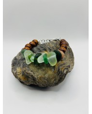 PULSERA ARTESANA DE CRISTAL MARINO