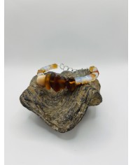 PULSERA ARTESANA DE CRISTAL MARINO