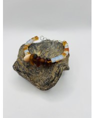 PULSERA ARTESANA DE CRISTAL MARINO