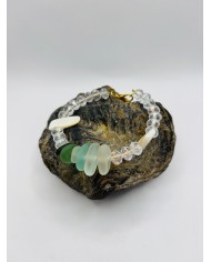 PULSERA ARTESANA DE CRISTAL MARINO