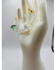 PULSERA ARTESANA DE CRISTAL MARINO