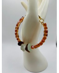 PULSERA ARTESANA DE CRISTAL MARINO
