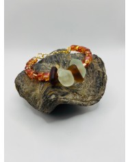 PULSERA ARTESANA DE CRISTAL MARINO