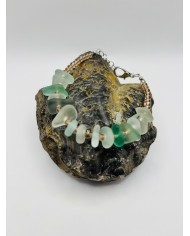 PULSERA ARTESANA DE CRISTAL MARINO