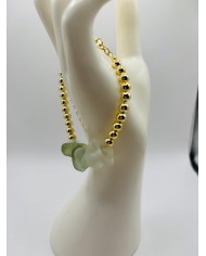 PULSERA ARTESANA DE CRISTAL MARINO