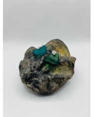 PULSERA ARTESANA DE CRISTAL MARINO
