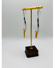 PENDIENTES ARTESANOS DE CRISTAL MARINO