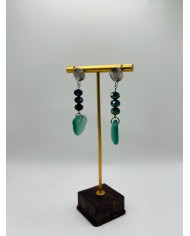 PENDIENTES ARTESANOS DE CRISTAL MARINO