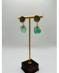 PENDIENTES DE CRISTAL MARINO ARTESANOS