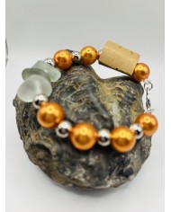 PULSERA ARTESANA DE CRISTAL MARINO