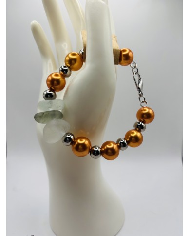 PULSERA ARTESANA DE CRISTAL MARINO