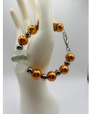 PULSERA ARTESANA DE CRISTAL MARINO