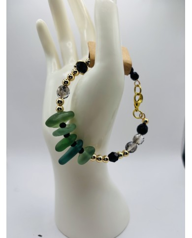 PULSERA DE CRISTAL MARINO